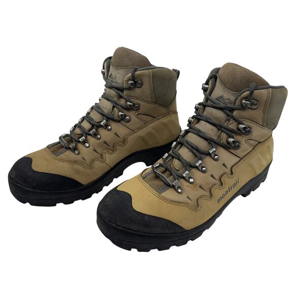 Montrail Torre Integrafit Brown Leather Hiking Trail Boots Vibram Men's Size 10 - Picture 1 of 11